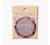 GOSHI Almohadillas exfoliantes para la piel, reutilizables, de secado rápido, exfoliante suave para todo tipo de piel, color rojo, fabricado en Japón