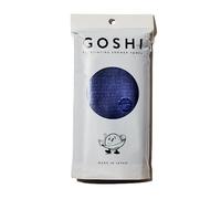 GOSHI Toalla de ducha exfoliante, paño exfoliante resistente a desgarros para todo tipo de piel, color azul índigo, fabricada en Japón