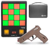 GoShot Sistema de entrenamiento de disparo láser, objetivo VariShot Trainer con pantalla de punto de impacto y juegos cronometrados, práctica de fuego seco con pistolas SIRT, salida láser clase I <