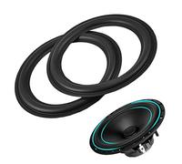 Goshyda 2PCS Bordes de Goma, Altavoz de 8 Pulgadas Borde de Goma Reparación del Borde Reemplazo de Piezas de reparación del Borde del woofer de Goma para, Altavoz