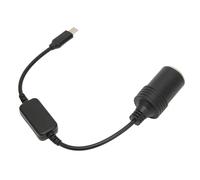 Goshyda 5V USB C Macho a 12V Encendedor de Cigarrillos de Coche Adaptador Hembra para Corriente Convertidor Accesorios Electrónicos de Coche 11,8 Pulgadas