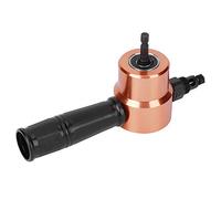 Goshyda Accesorio de Taladro Mordisqueador de Chapa de Doble Cabezal, Capacidad de Corte Versátil para Plástico y Tableros de Fibra, Cómodo para Uso Prolongado, con Llave 1 Pieza, para Entusiastas del