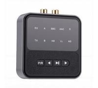 Goshyda Adaptador Bluetooth 5.4, Receptor Transmisor Bluetooth para Teléfonos Móviles, Tabletas, Computadoras, Televisores, Amplificadores de Potencia, Altavoces, con Sonido Sin