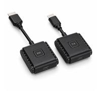 Goshyda Adaptador de Pantalla HDMI Inalámbrico de Doble Banda de 50 M, Kit de Transmisor y Receptor HDMI Inalámbrico con Modos de Extensión de Espejo 1080P 60 Hz para Juegos de