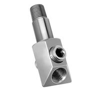 Goshyda Adaptador de Sensor de Presión de Aceite Conexión de Cilindro de Fácil Instalación de Acero Inoxidable para Motor de Bloque Pequeño Enchufe 1/8-27 NPT para Mecánicos
