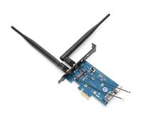 Goshyda Adaptador inalámbrico de Banda Dual, con Soporte para Tarjeta SIM Mini PCI-E a PCI-E 1X Periférico de Red, Compatible con Interfaz USB de Tarjeta Mini PCI-E