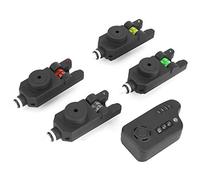 Goshyda Alarma de Picada de Pesca de Plástico ABS con Luz y Sonido, Indicador Electrónico de Huelga de Buscador de Peces, bajo Consumo de Energía para Alerta de Pesca Nocturna