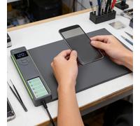 Goshyda Almohadilla Térmica Separadora de Pantalla LCD, Temperatura Ajustable de 30 a 135 ℃ con Almacenamiento Magnético y Luz de Detección de Polvo, para Reparación de (Enchufe Europeo 220V 1000W)