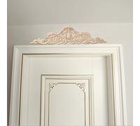 Goshyda Apliques de Talla de Madera Europea de Estilo Vintage para Muebles del Hogar, Apliques de Madera únicos y Distintivos de 50x12 Cm para Puerta, Espejo, Ideal para Decoración Vintage 1 Pieza