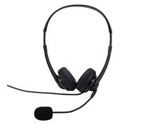 Goshyda Auriculares con Cable para PC Portátil, Auriculares Estéreo USB con Micrófono con Cancelación de Ruido, Panel de Control de Línea, para Centro de Llamadas de Trabajo