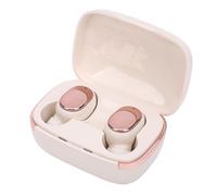 Goshyda Auriculares Inalámbricos, Auriculares con Reducción de Ruido Bluetooth 5.6, Emparejamiento Automático, para Llamadas Musicales (Beige)