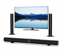 Goshyda Barra de Sonido ARC para Smart TV, Barra de Sonido de 100 W con Bluetooth, Altavoz de Cine en Casa Desmontable 2 en 1 con Coaxial Auxiliar óptico, 3 Modos de Ecualización, Efecto (Enchufe de