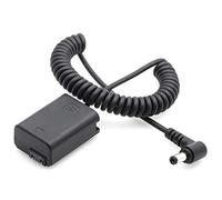 Goshyda Batería Ficticia NP FW50, Adaptador de Fuente de Alimentación de Acoplador CC Totalmente Decodificado con Cable de Conexión de Resorte, para A7 A7II A7R A7S A7RII A7SII (Andoer)