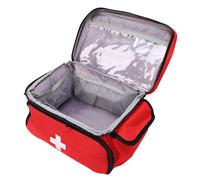 Goshyda Bolsa de Almacenamiento Médico Resistente a la Intemperie, Organizador Portátil de Primeros Auxilios con Múltiples Compartimentos, Bolsa Médica de Emergencia para Viajes Al