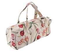 Goshyda Bolso Suave del Suéter de las Agujas de Tejer de la Tela del Cáñamo con el Agujero Respirable, Almacenamiento del Maquillaje del Viaje (lino de algodón 2)