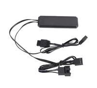 Goshyda Cable de Extensión ARGB, Divisor RGB Direccionable de 3 Pines y 5 V con Tira LED de Ventilador de PC de 1 a 3 Vías, Malla Tejida con Manga, Conector de Placa Base Extensible para Iluminación