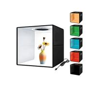 Goshyda Caja de Luz para Fotografía de 12.0 X 12.0 in, Caja de Luz Portátil Plegable y Regulable para Estudio Fotográfico con 6 Fondos, para Fotografía de Productos y Exhibición de Joyas
