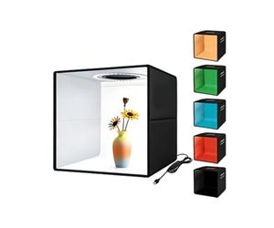 Goshyda Caja de Luz para Fotografía de 12.0 X 12.0 in, Caja de Luz Portátil Plegable y Regulable para Estudio Fotográfico con 6 Fondos, para Fotografía de Productos y Exhibición de Joyas
