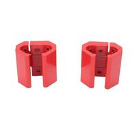 Goshyda Clip de Esquina para Riel de Caja de Herramientas, Soportes Adaptadores de Aluminio para Rieles Laterales del Packout, Abrazadera Universal Roja con Tornillos Seguros, Conector de