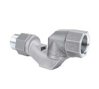 Goshyda Conector de Manguera de de 360 grados, Adaptador Giratorio NPT de 1 Pulgada para Transferencia de, Accesorio de Aleación de Zinc a Prueba de Fugas, Junta Universal Resistente para Bombas