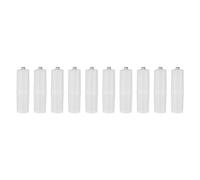 Goshyda Convertidor de batería AAA a AA, 10PCS AAA a AA Adaptador convertidor de batería de celda de tamaño Caja de Interruptor de batería para baterías AAA(Transparente)