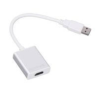 Goshyda Convertidor de Salida USB 3.0 a, Adaptador de Interfaz Multimedia USB 3.0 a HD de Aleación de Aluminio, Unidad Gratuita, Calidad de Imagen de Alta Definición, para