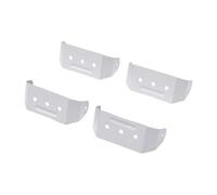 Goshyda Correas para Bajante de Canalón para Tubería Incownpipe de 2x3, 4 Clips Ocultos de Aleación de Aluminio Resistente con Orificios Preperforados