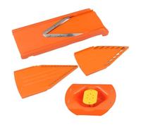 Goshyda Cortador de Mandolina con Hoja en V, Herramienta Manual de Cocina de Verduras de Acero Inoxidable para Cocina y Hogar con Protector de Mano y Diferentes Cuchillas