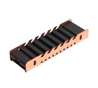 Goshyda Disipador de Calor M.2 SSD 2280 Disipación de Calor de Cobre Profesional, Pasta Térmica de Doble Cara, Disipación de Calor Rápida, Disipación de Calor Total, Instalación de
