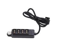 Goshyda Divisor D Tap, Cable de Alimentación D Tap a 4 Puertos, Cable Cargador para Batería de Montaje en V, con Tornillo de 1/4 pulg., 40 Cm