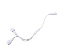 Goshyda Divisor en Y de 3 Pines, Cable de Extensión de Luz Exterior 1 Macho a 2 Hembra para Luces Permanentes H705A H705B H705C, Conector en Y IP68 a Prueba de Agua 22 AWG para Tira LED de bajo