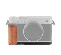 Goshyda Empuñadura en Forma de L para Cámara XE5, Soporte en L de Aleación de Aluminio con Mango de Madera, Orificio Roscado Integrado de 1/4 de Pulgada e Interfaz de Tornillo Fijo (Black)