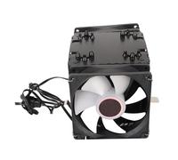 Goshyda Enfriador de CPU, 6 Tubos de Calor, 3 Ventiladores, Luz Colorida, para775 1150 1151 1155 1156 1200 1700 1356 1366, paraFM1 AM2 AM3 AM4