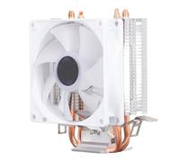 Goshyda Enfriador de CPU LED RGB, Ventilador de Refrigeración de Aire de CPU de 90 Mm con 2 Tubos de Calor, Conector de Alimentación de 12 V CC y 3 Pines, Enfriador de Aire de CPU con