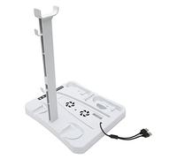 Goshyda Estación de Carga de Controlador Multifunción Soporte de Refrigeración con Soporte Desmontable para y VR2, Base de Carga Dual con 2 Ventiladores de Refrigeración e Indicadores LED, de