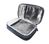 Goshyda Estuche de Viaje con Refrigeración Aislada de Doble Capa, Bolsa Refrigeradora Portátil para Medicamentos de Tela Oxford, Impermeable y Resistente Al Desgaste, Organizador Espacioso y Liviano