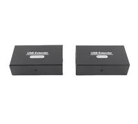 Goshyda Extensor USB Extensión LAN Ethernet RJ45, Transmisión de 120 M/394 Pies a Través de Ethernet único Cat5e 6 7 hasta 480 Mbps con 4 Concentradores USB 2.0, para para OS X