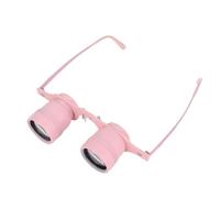 Goshyda Gafas Binoculares para Pesca, 10x HD Aumento de la ópera Fuera Binocular para los Conciertos de Observación de Aves Teatro Teatro (Pink)
