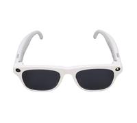 Goshyda Gafas Inteligentes con Altavoces de Flash 4K Flash, Bluetooth 5.4 AI AI AI AI Asistente de Sonido, Soporte para el Diálogo Visual (White)