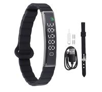 Goshyda Health Smart Bracelet, Rastreador de Acondicionamiento Físico de Actividad Portátil, Bluetooth 5.3 Soporte de Pulsera Inteligente Magnética Modos de Deportes Múltiples, Fotos (Black)
