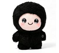 Goshyda Juguete de Peluche Inteligente con IA, Juguete de Peluche Interactivo con Reconocimiento de Voz, Detección de Emociones, Interacción de Voz en Tiempo Real en 66 Idiomas (Black)