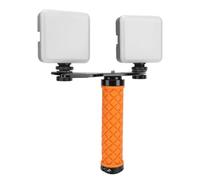 Goshyda Kit de 2 Paquetes de Luz de Vídeo, Luz LED para Selfies, Kit de Iluminación de Fotografía Portátil Regulable de 5600 K con Soporte y Clip para Teléfono para Grabación de Vídeo,