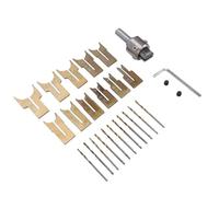 Goshyda Kit de Cortador de Bolas de Madera con 11 Cuchillas de Corte para Manualidades de Cuentas de Madera Lisas en Varios Tamaños para Pulseras, Collares para Aficionados a la Fabricación de Joyas