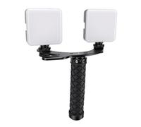 Goshyda Kit de Iluminación para Fotografía, Paquete de 2, Kit de Luz de Vídeo Recargable, Luz Selfie Regulable de 5600K con Soporte, Abrazadera, Estuche para Grabación de Vídeo Vlog de