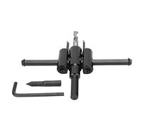 Goshyda Kit de Sierra Cortadora de Agujeros Ajustable, Cortador Redondo de Acero de Aleación para Tablero de Madera y Plástico, Herramienta de Corte de Precisión de 3-50mm (30-120mm)
