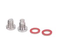 Goshyda Kit de Tornillos con Tapón de Drenaje de Unidad Inferior Acero Inoxidable 90340-08002 Motor Fueraborda 115 a