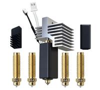 Goshyda Kit Hotend de Repuesto para Impresora 3D Carbon, Boquilla de 0,4 Mm, Garganta Totalmente Metálica, Refrigeración Mejorada para Impresión de Alta Velocidad, Materiales Incluidos para