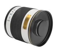 Goshyda Lente de Espejo de Enfoque Manual de 500 Mm F6.3 Manual de Teleobjetivo con Anillo Adaptador para Nex, Estructura óptica de, para Disparos a Distancia Ultra Larga, Ideal para Turismo y