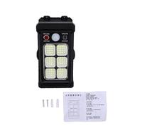 Goshyda Luz de Abrazadera Solar con Sensor de Movimiento, Luz de Pared con Energía Solar para Exteriores para Camino de Patio de Jardín, Iluminación de Seguridad Resistente a la Intemperie, 1200 MAh