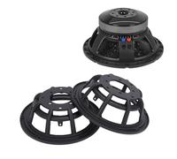 Goshyda Marco de la Cuenca de Aluminio de Altavoz, Parte del Altavoz de Bricolaje para Sistemas Subwoofer PA DJ, 2 PCS